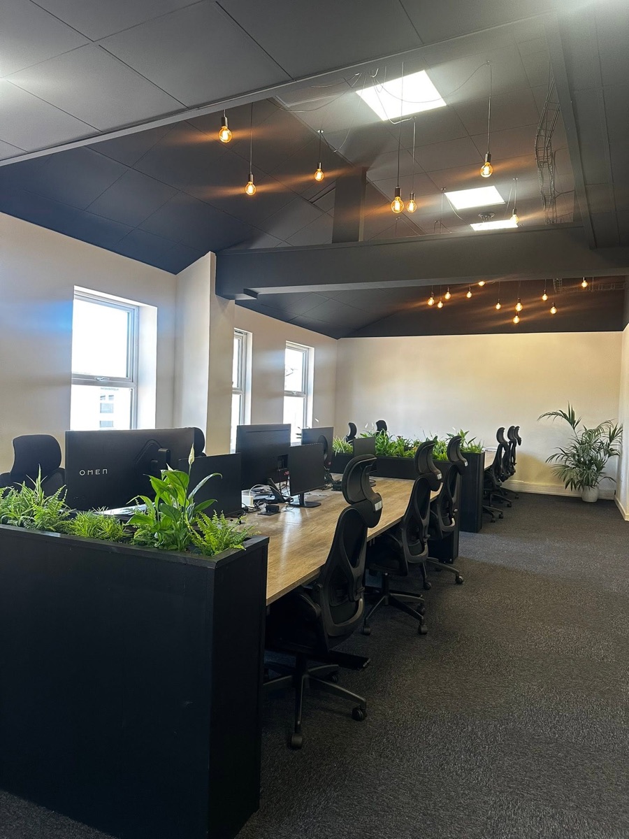 Coworking space inside Howfen House