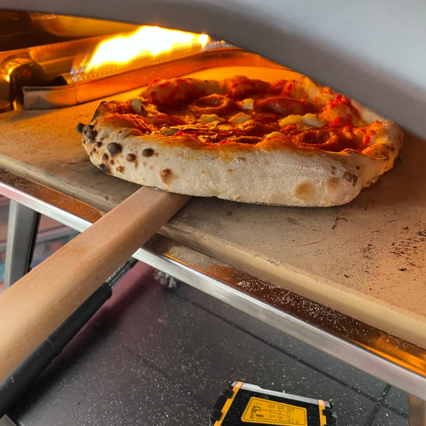 The Big Dog Pizza oven at an event